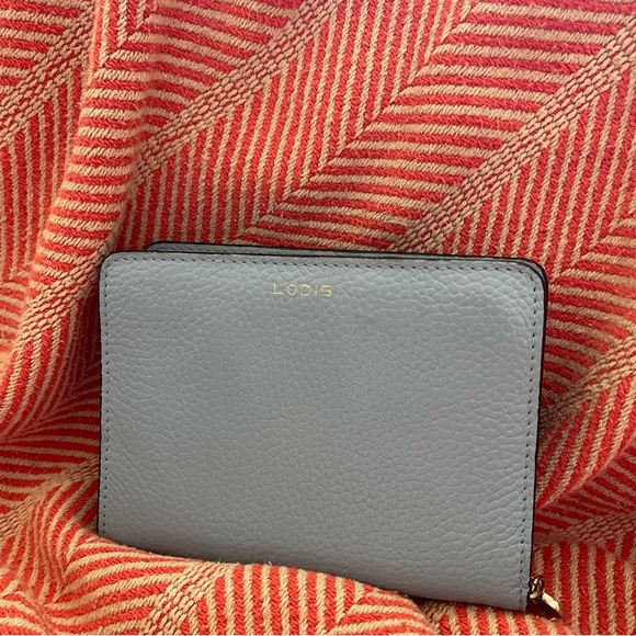Lodis Blue Leather Wallet - Picture 2 of 4